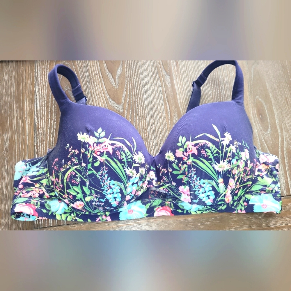 Floral Print Women's Bra